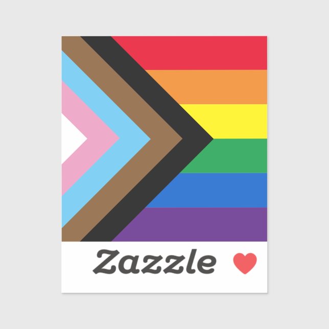 Sticker Lgbtq arc-en-ciel diversité drapeau gay pride (Feuille)