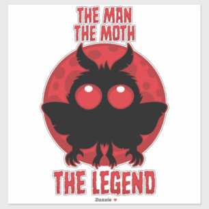 Sticker L'Homme, La Phalène, La Légende - Mothman Mythique