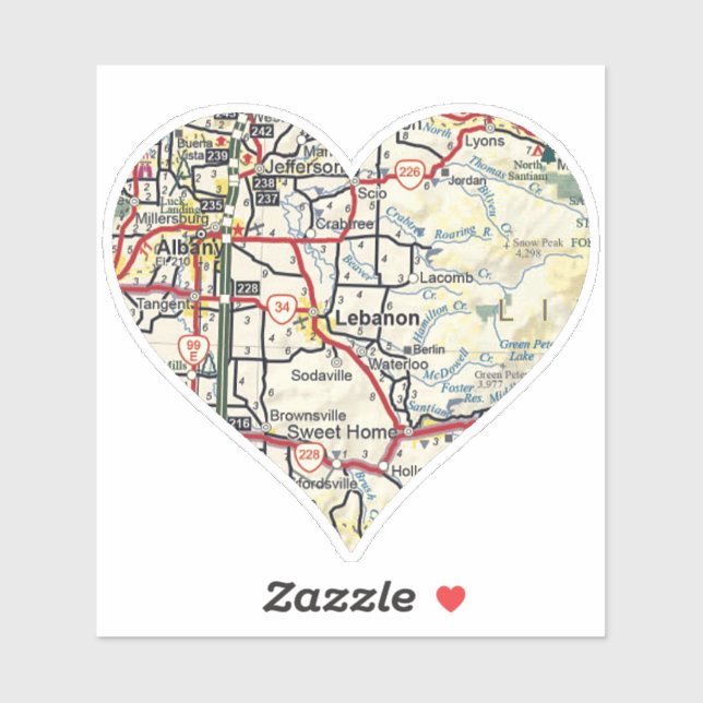 Sticker Liban OU Carte (Feuille)