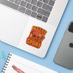 Sticker Libérez votre énergie - Ordinateur portable sporti