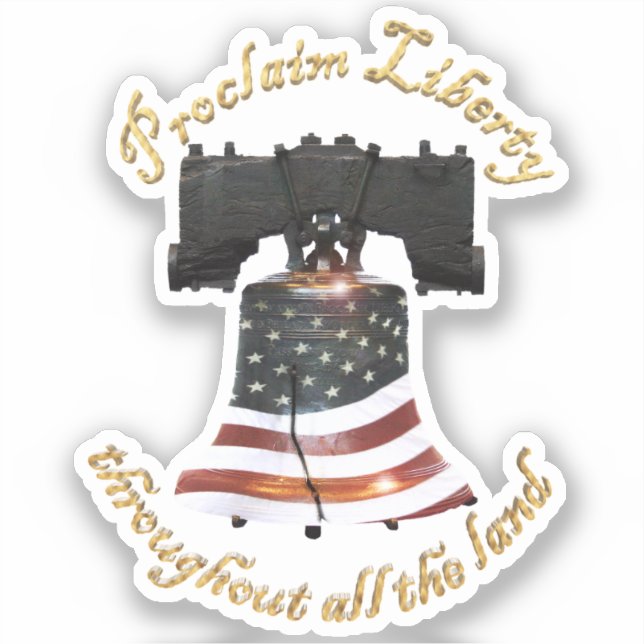 Sticker Liberty Bell - Proclamez Liberty (Recto)