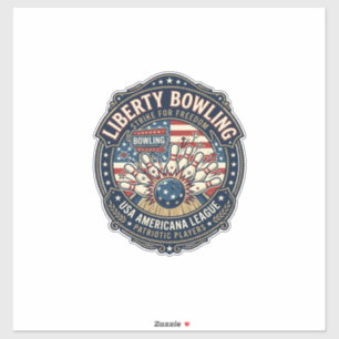 Sticker Liberty Bowling Patriotique Bowling Patriotique Vi