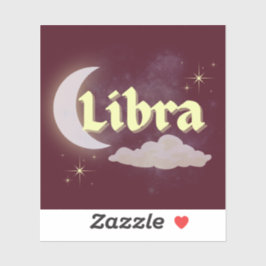 Sticker Libra Céleste esthétique Dreamy Moon Cloud Stars