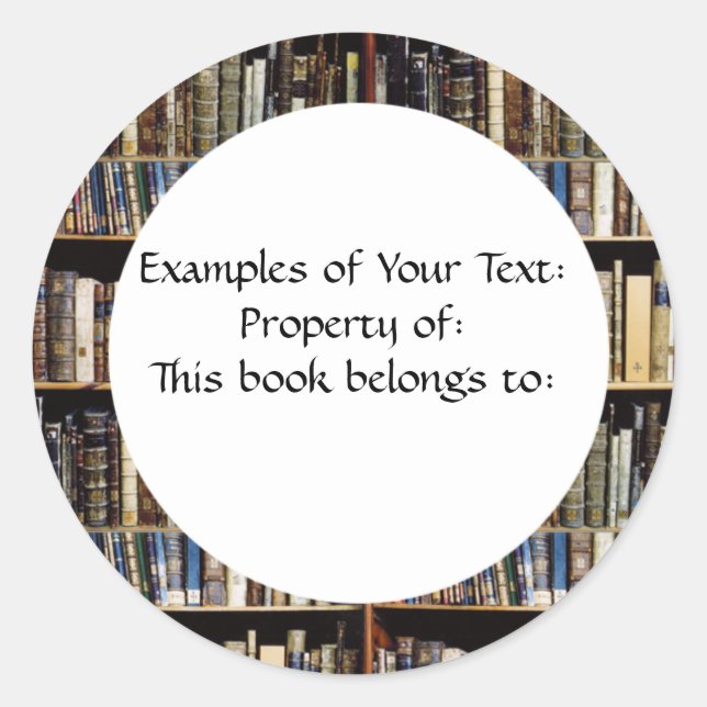 Sticker Librairie (Devant)