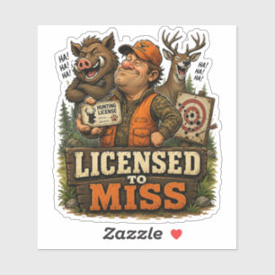 Sticker Licensed To Miss