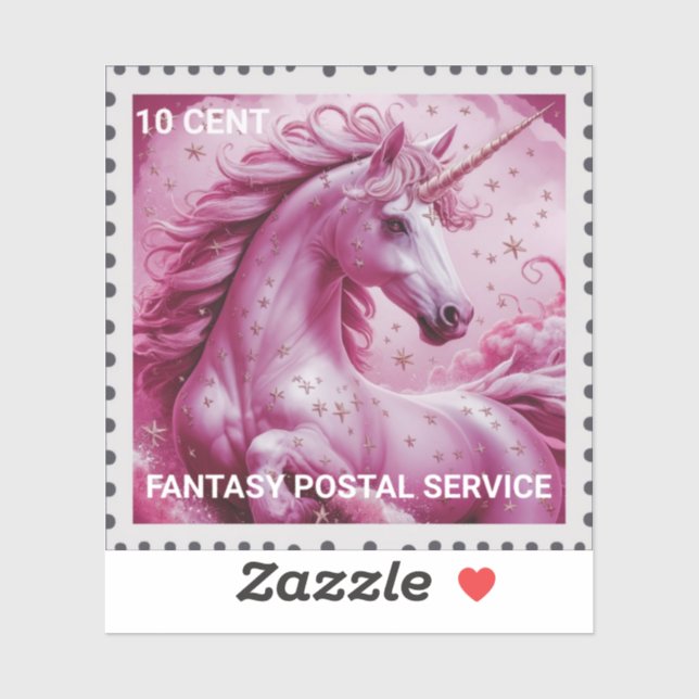 STICKER LICORNE  (Feuille)