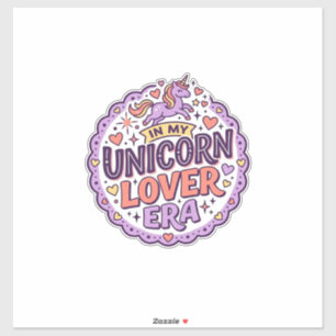 Sticker Licorne Dans Mon Ère d'Amant de Licorne Marchandis