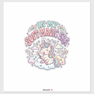 Sticker Licorne Dans Mon Produit De Style Rétro Ère De Mag