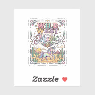 Sticker Licorne Magie Far West Original
