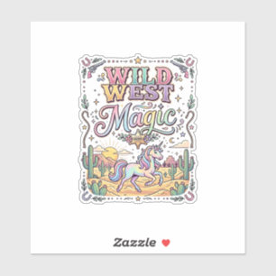 Sticker Licorne Magie Far West Original