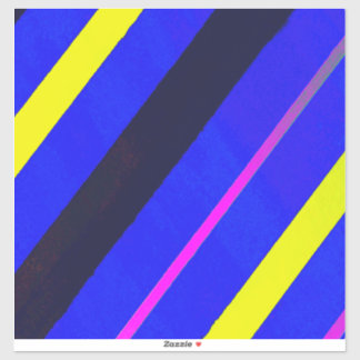Sticker Lignes bleues