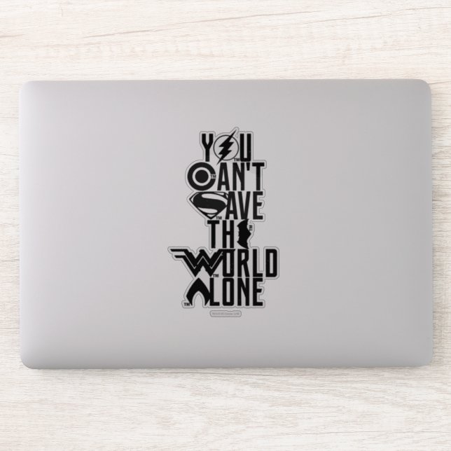 Sticker Ligue de Justice | Vous ne pouvez pas sauver le mo (Ordinateur)