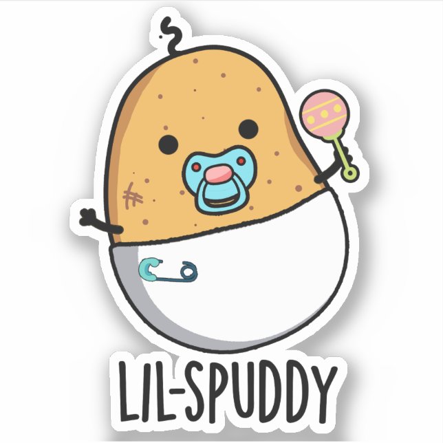 Sticker Lil-spuddy Funny Potato Pun  (Devant)