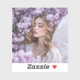 Sticker Lilac Dreams - Serene Spring Angel