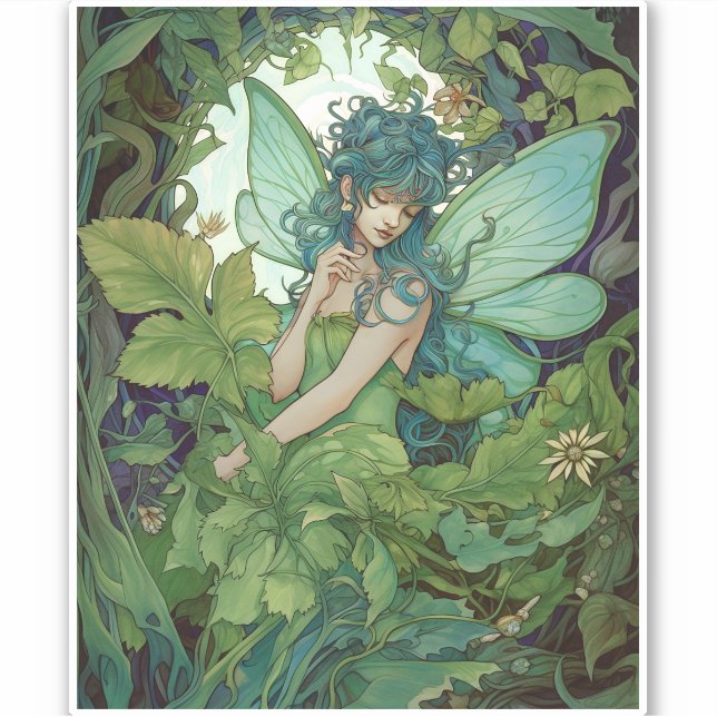 Sticker L'Imaginaire Fairy Green Woodland (Devant)