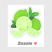 Lime | tranches de chaux | motif d'agrumes ensolei