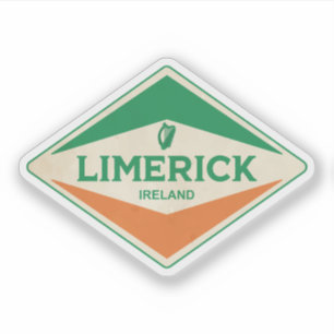Sticker Limerick Irlande Vintage