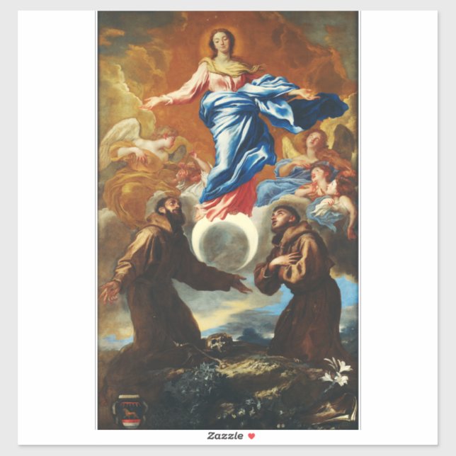 Sticker L'Immaculée Conception de la Vierge Marie (Feuille)