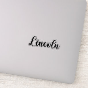 Sticker Lincoln Nom - Calligraphie manuscrite