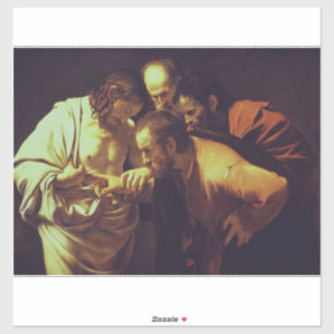 Sticker L'Incrédulité de saint Thomas par Le Caravage