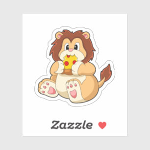 Sticker Lion avec morceau de Salami Pizza.PNG