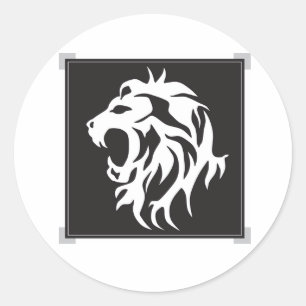 Sticker Lion Blanc