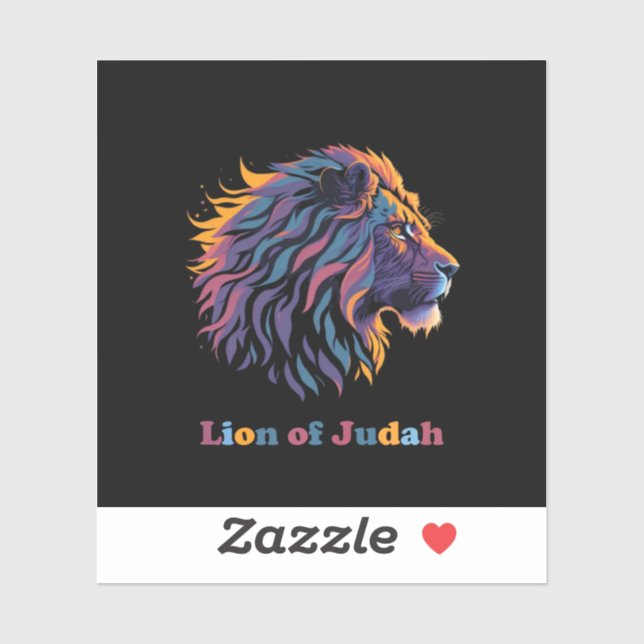 Sticker Lion de Juda (Feuille)