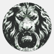 Sticker Lion Pot Leaf