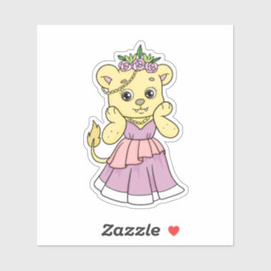 Sticker Lion Princess