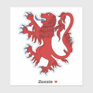 Sticker Lion Rampant Gules