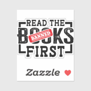Sticker Lire Livres Interdits Premier Amoureux De Livre Dr