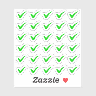 Sticker Liste de vérification verte pour tâches à faire Pl