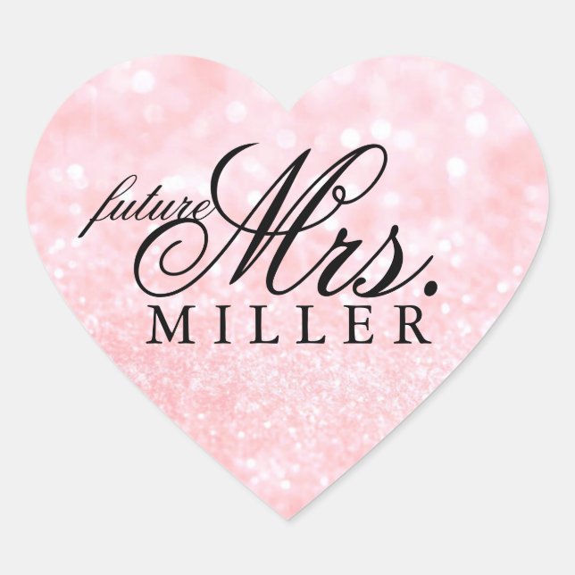 Sticker - Lit Pink Glit Heart Fab futur Mme. (Devant)