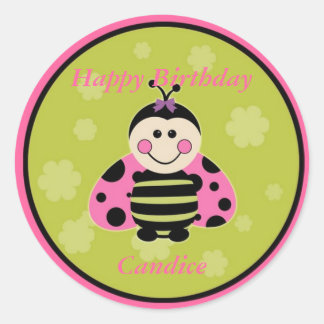 Sticker Little Pink Ladybug