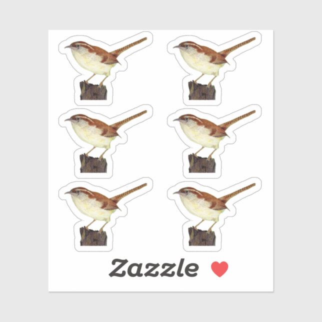 Sticker Little Wren (Feuille)