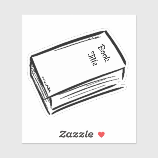 Sticker Livre de titre personnalisé (Feuille)