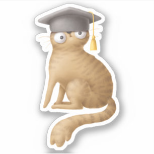 Sticker Livre scolaire de lecture amusante sur les chats m