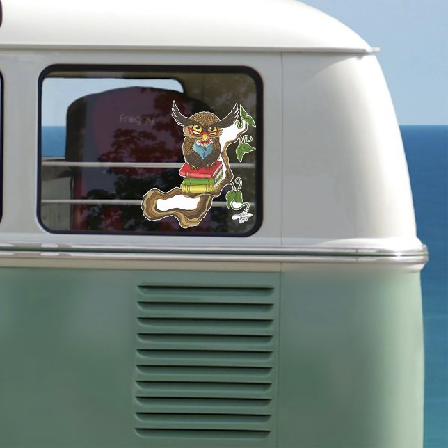 Sticker Livres Cute Owl (Créateur téléchargé)