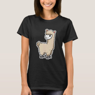 Sticker Llama Alpaka Junge Mädchen Kinder T-Shirt
