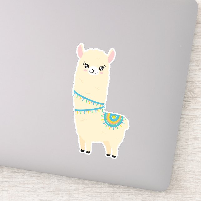 Sticker Llama Cute (Détail)