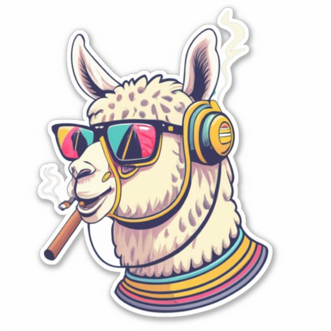 Sticker Llama Favor (Devant)