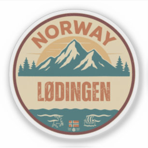 Sticker Lødingen, Norge Norvège