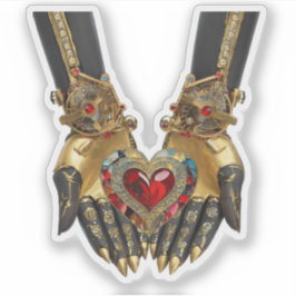 Sticker L'offre - Coeur dans les mains