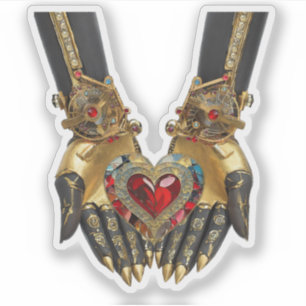 Sticker L'offre - Coeur dans les mains