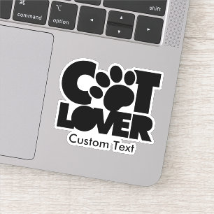 Sticker Logo Amoureux des chats