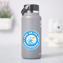 Logo avec bouteille d'eau Business arrière - plan 
