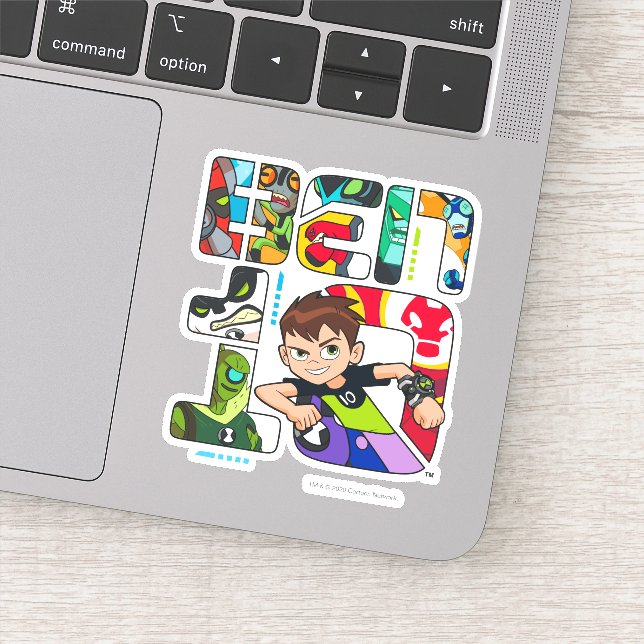 Sticker Logo Ben 10 Alien (Détail)