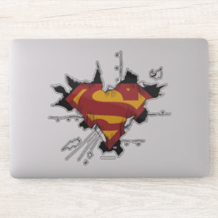 Sticker Logo cassé en métal du S-Bouclier   de Superman