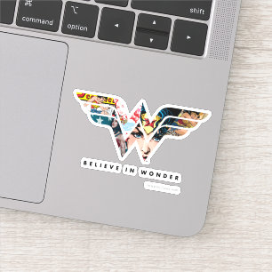 Sticker Logo Collage "Belider In Wonder" De Wonder Woman