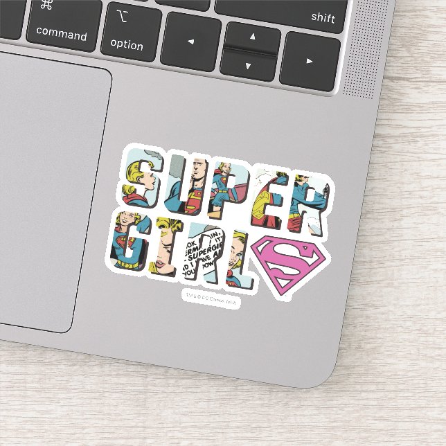 Sticker Logo de bande dessinée Supergirl (Détail)